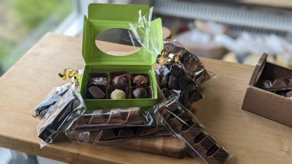 Boîte de chocolats fins